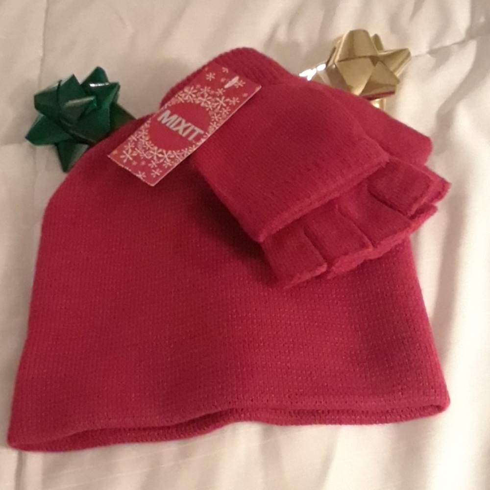 Mixit Beanie Hat and Gloves